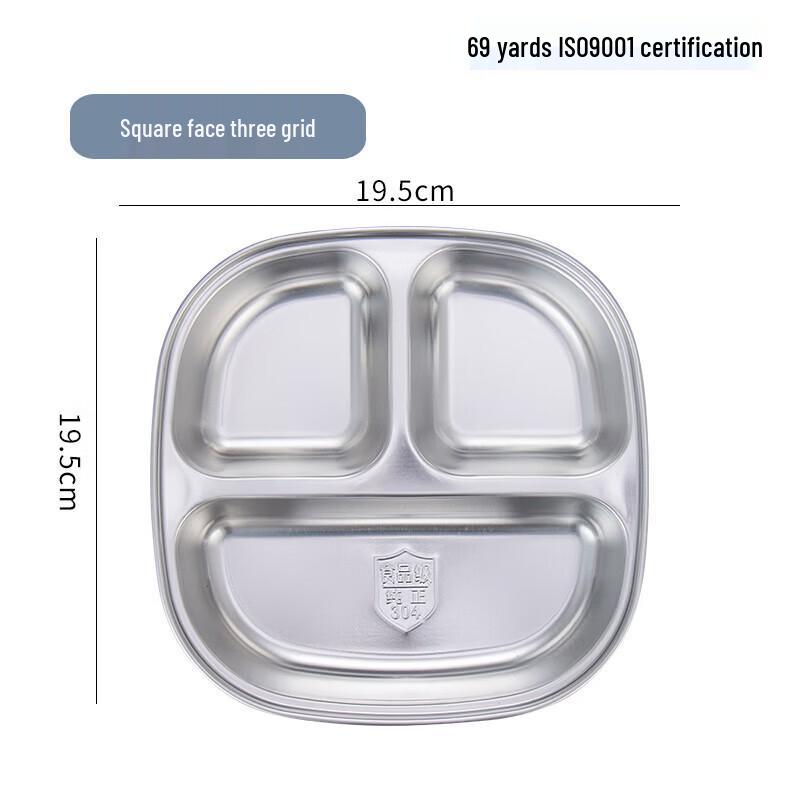 Kids  Stainless Steel Divided Cartoon Meal Plate