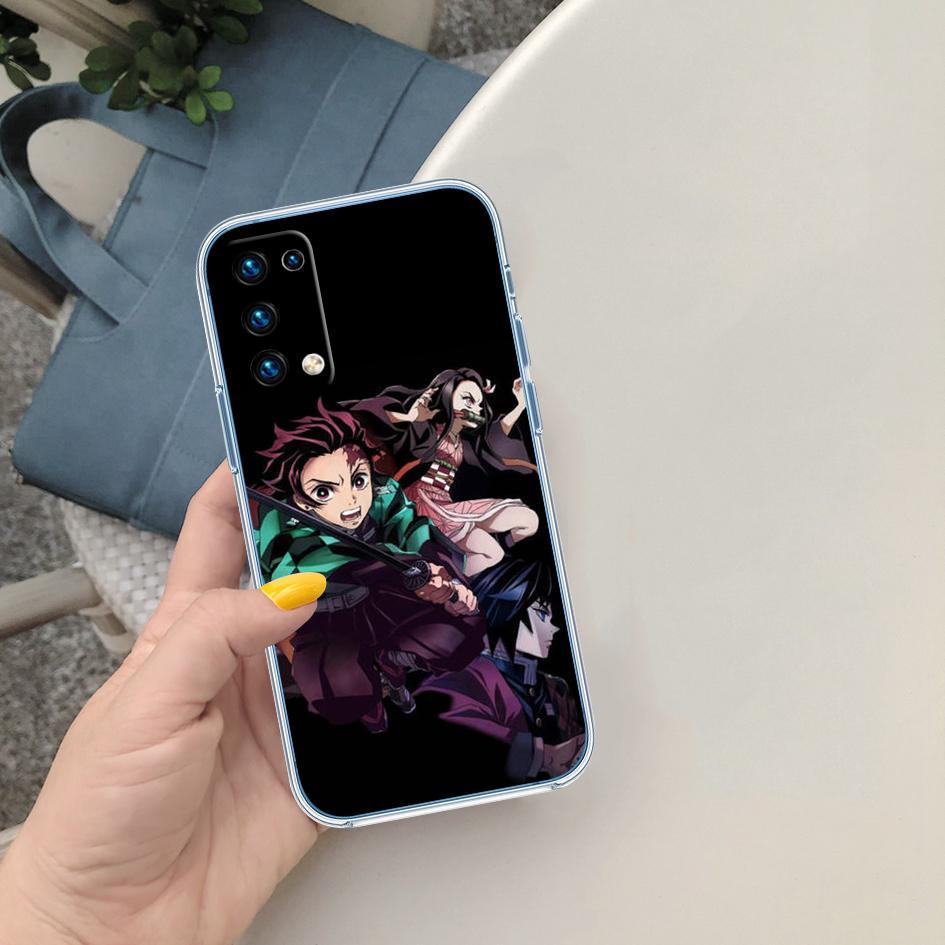 BF36 D-Demon S-Slayer Soft Shell Transparent Phone Case for Motorola Moto G7 G8 G9 G84 G85 G73 G24 G15 Z2 Play Power Plus