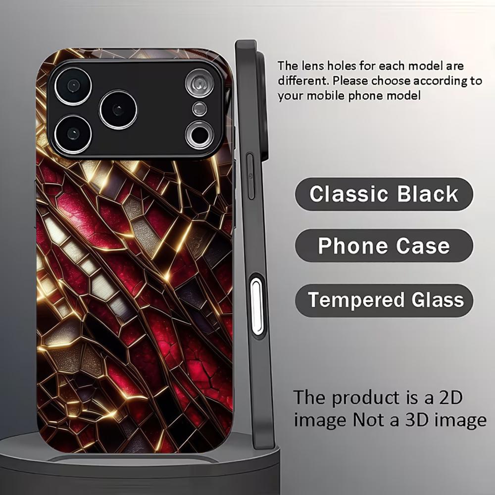 Galvanisiertes Silber Gehärtetes Glas Handyhülle für iPhone Hülle für 11/12/13/14/15/16/17 Pro MAX