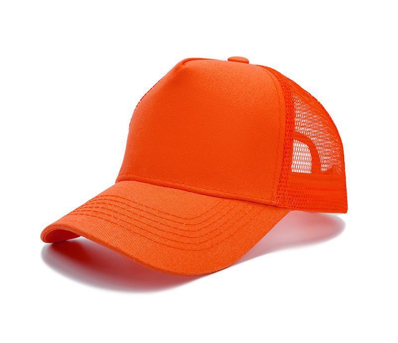 Embroidered Cotton Mesh Baseball Cap, Custom Logo, Solid Color 5-Panel Duckbill Hat for Spring/Summer