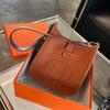 2026 New Top Layer Cowhide TOGO Leather Color Blocked 22 Yi F Lin Bag Unisex Crossbody Cross-border