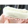 Winter Cartoon Rabbit Long Sleeved Baby Girl Coat Pink Thick Warm Children's