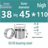 Steel Shaft Sleeve: Inner Diameter 30, Outer Spacer 48/50, Wear-Resistant for Removal and Guide Applications (Inner 35/37/38).