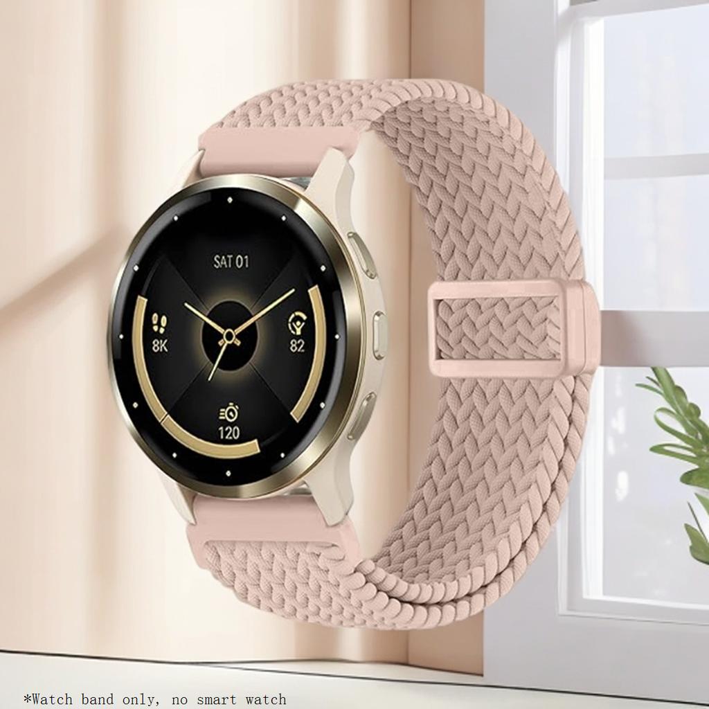 Braided Nylon Strap Suitable for HONOR Choice Watch 2i with Plastic Magnetic Buckle, Adjustable Sports Strap for Men and Women