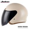 Open Face Motorcycle Helmet Adults ABS Safety With Single Visor Scooter Electric Bike Riding