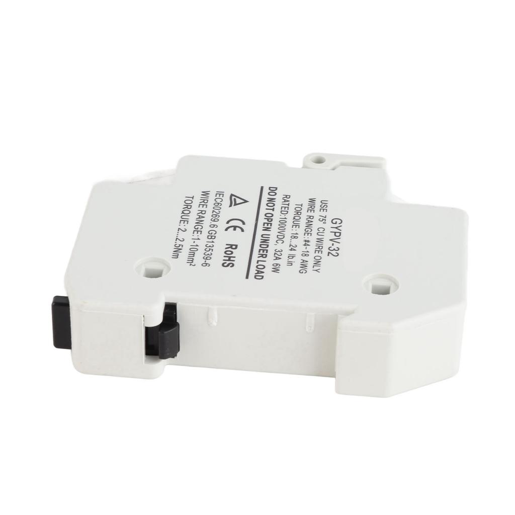 1P 32A 1000VDC Solar PV Fuse Holder 1000VDC 20A Photovoltaic Fuse Kit for Short Circuit Break Protection