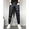Winter Men's Plus Velvet Thick Motorcycle PU Leather Pants - Black Warrior Windproof Waterproof Warm Trousers.