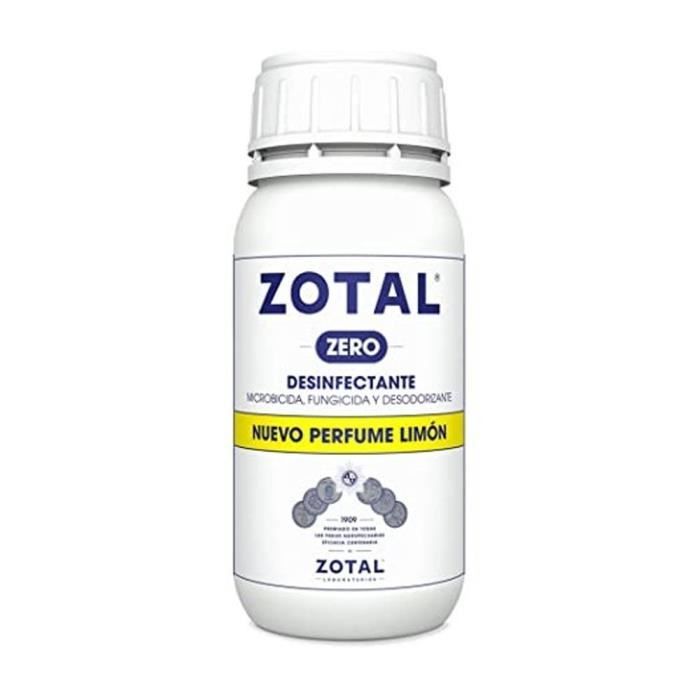 Désinfectant - Zotal Zero - Parfumé au citron - 250 gr - Microbicide - Élimine les odeurs