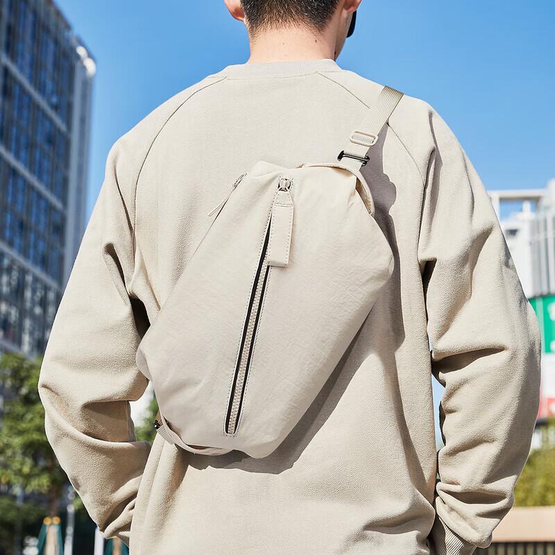 MARK FAIRWHALE Casual Dual-Use Shoulder Chest Bag грязно-белый