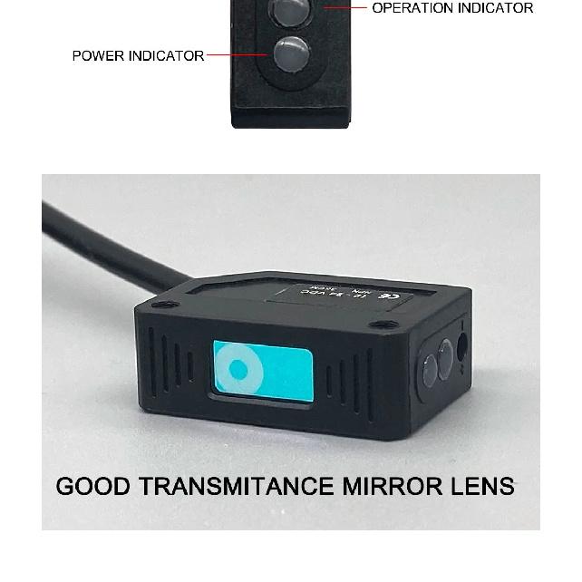 Cloweit Square Laser Sensor 35cm 8m Adjustable NPN PNP Diffuse/Specular Reflection Optical Infrared Photo Proximity Switches E3Z