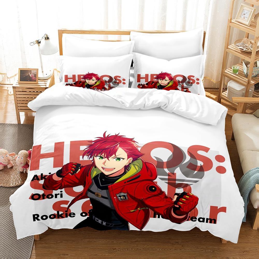 3D Cartoons Game HELIOS Rising Heroes Bedding Set Single Twin Full Queen King Size Bed Set Adult Kid Bedroom Duvet Cover Sets