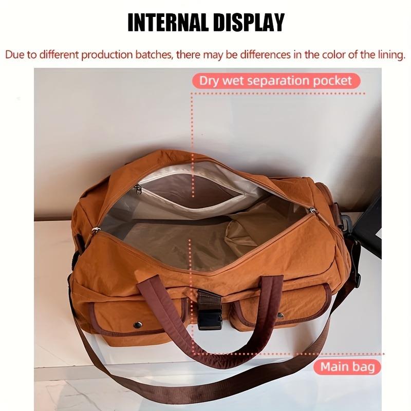 Large Capacity Gym & Travel Duffel Bag with Dry/Wet Separation, Spacious Weekend Travel Duffels,  Ideal for Travel and Fitness Enthusiasts