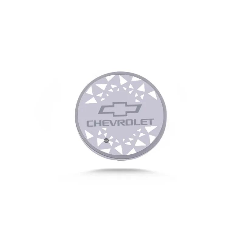 

For Chevrolet Cruze Spark Aveo Captiva Trax Sail Orlando Sonic Corvette Silverado LED Car Water Coaster Light Drinks Holder Mat