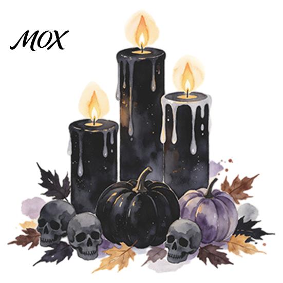 Festive Holiday Interior Furnishings Black Candle Pumpkin Skull Light Switch Sticker, Halloween Dark Fairy Tale Gothic Home Decor Accessories