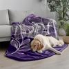 Floral Pattern Blanket Microfiber Flannel Cover Blanket Bedroom Living Room Sofa Soft And Comfortable Home Decoration