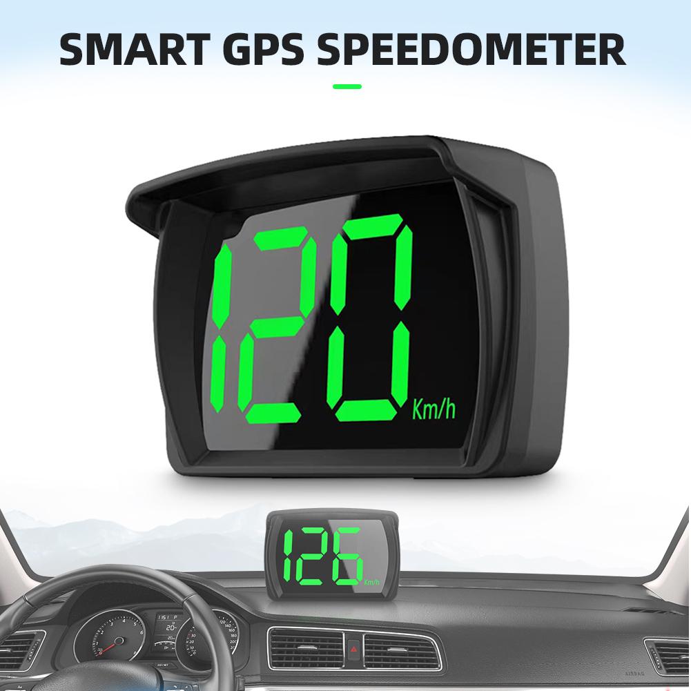 New GPS HUD Speed Display Digital Speedometer Plug and Play Big Font KMH MPH Car Accessories for All Cars Universal