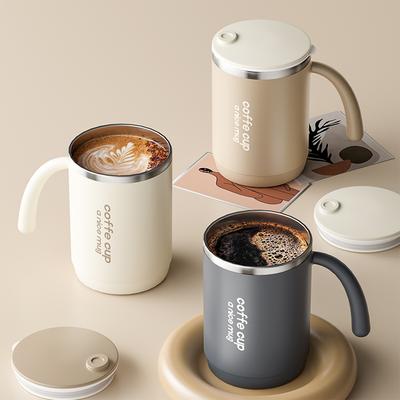 500ML Thermobecher 304 Edelstahl Doppelschichtig Kaffeetasse Kälte- und Hitzebeständig Wasserbecher Versiegelt Milchkaffeetasse Trinkgeschirr