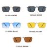 Xiaomi Women Retro Metal Square Sunglasses UV400 Slim Thin Metal Frame Fashion Shades for Travel Driving Street Daily Wear
