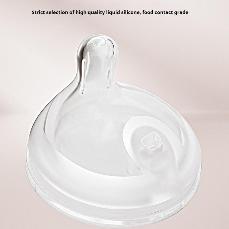 Oubani Newborn Eccentric Nipple Glass Bottle 0-6 Months Anti-swelling Newborn Baby Bottle