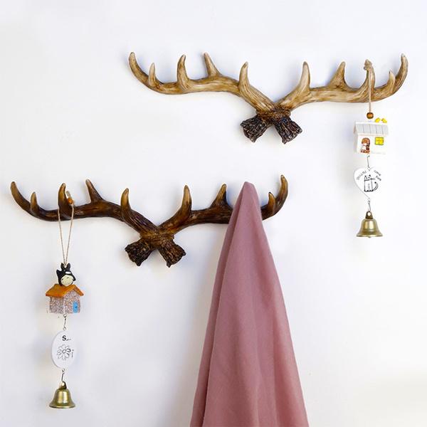 Retro Antlers Decorative Wall Hanging Coat Rack Creative Clothing Store Porch Doorway Wall Decoration Wall Key Hook