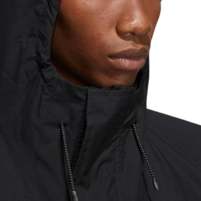 adidas Trench Coats Men's Black Hooded Moderate Other HD0041