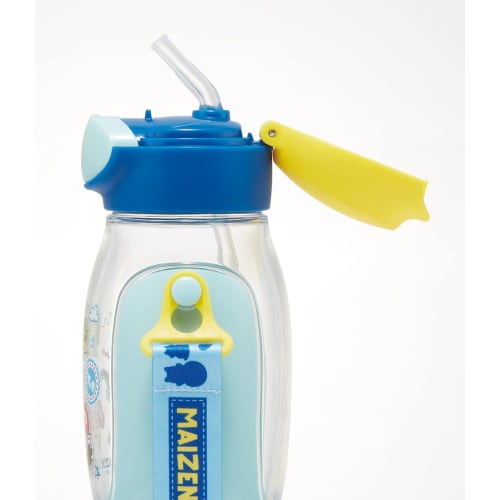 Skater Water Bottle with Straw, 530ml, Maizen Sisters Straw Water Bottle, One-Push Operation, for Girls, PDSH6DX-A