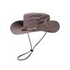 Solid Color Hiking Fisherman Hat Sun Protection Hiking Cap Breathable Western Cowboy Hat  Famale