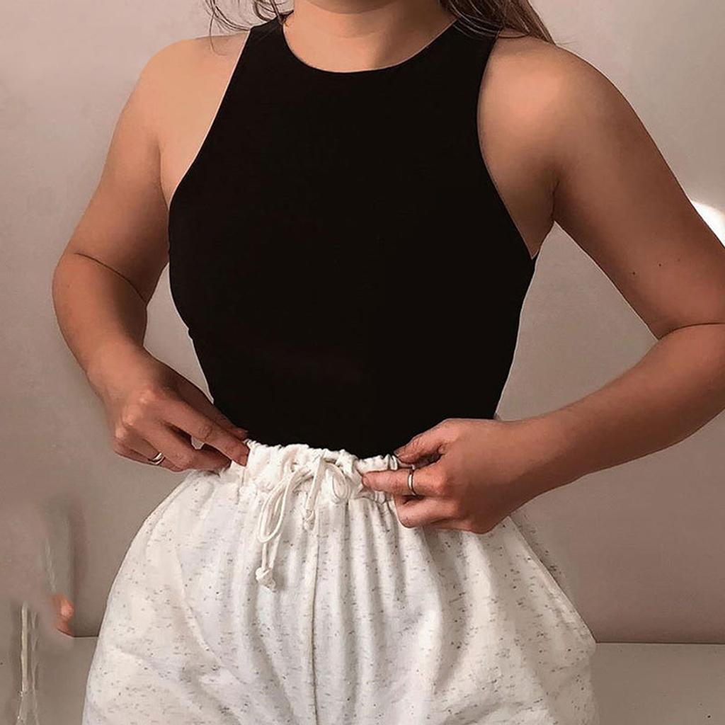 Fashion Sexy Women's Sleeveless Slim Ladies Bodysuit Jumpsuit