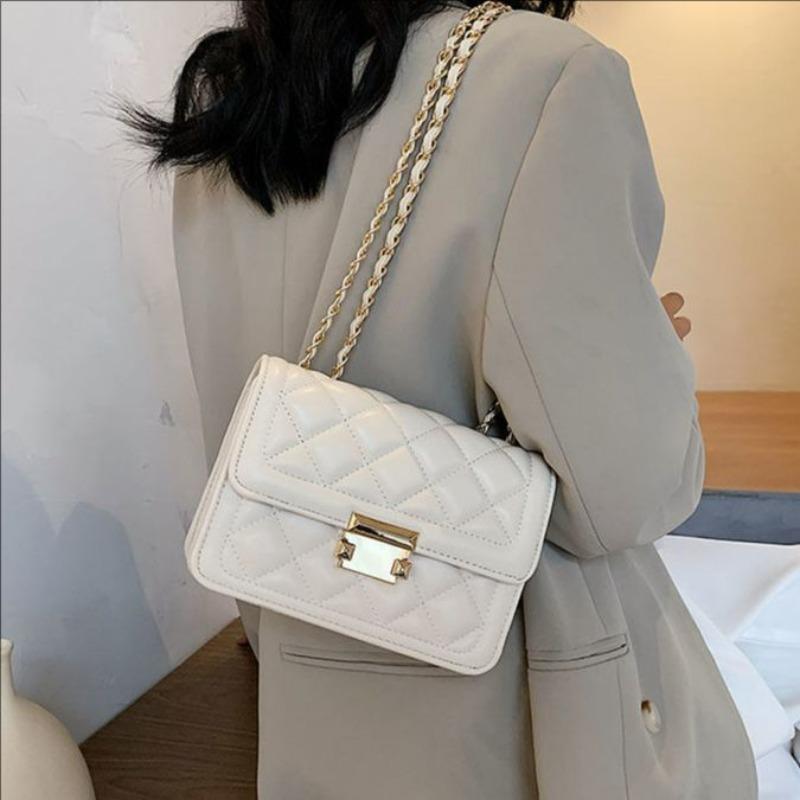 Xiaoxiangfeng Bag Women's Bag Internet Celebrity New Trendy Fashion Diamond Chain Bag Internet Celebrity Ins Shoulder Messenger Bag