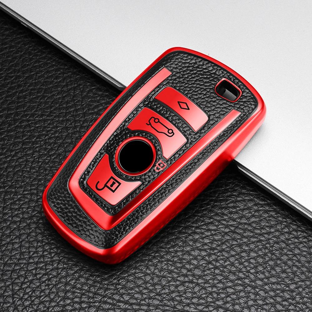 4 Buttons for BMW F30 F20 F10 F18 F22 F01 X3 X4 F06 F02 M3 M5 Car Key Cover Case Shell Auto Styling Accessories