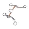 Rose Gold Plated Horse Snaffle Bit Stainless Steel Equestrian Equipment  Artificial Horse Farms