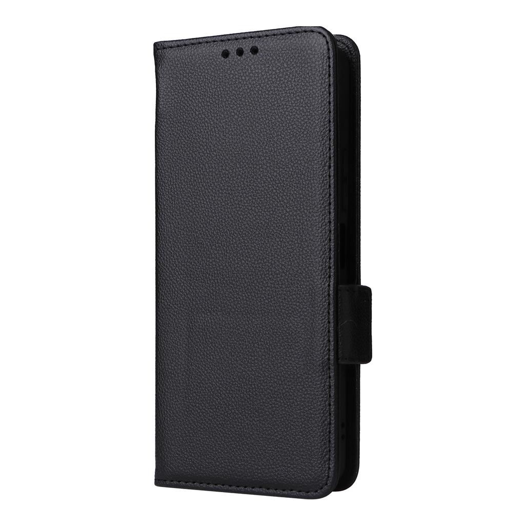 For Xiaomi Redmi A3 4G/Poco C61 4G Case with Wrist Strap Litchi Texture PU Leather Wallet Phone Cover