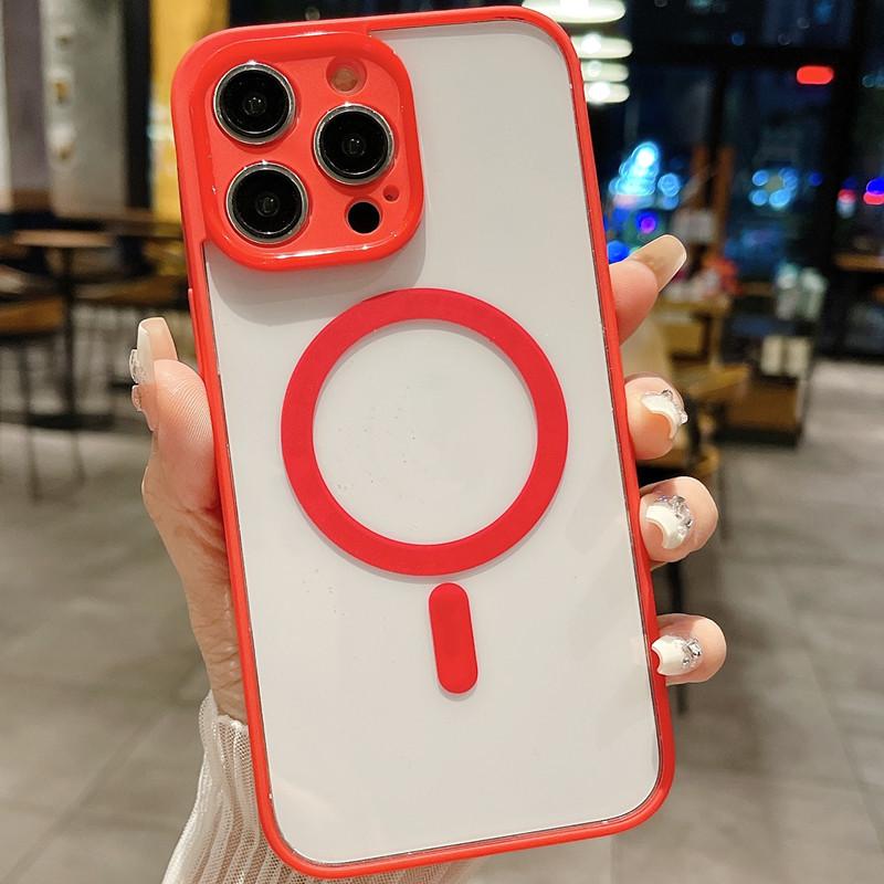 

Акриловый магнитный чехол для Apple iPhone 12-16: Подходит для iPhone 12, iPhone 13, iPhone 14 и iPhone 15 Pro Max. Доступно в прозрачном и нишевом цветах. iPhone 11 Pro Max