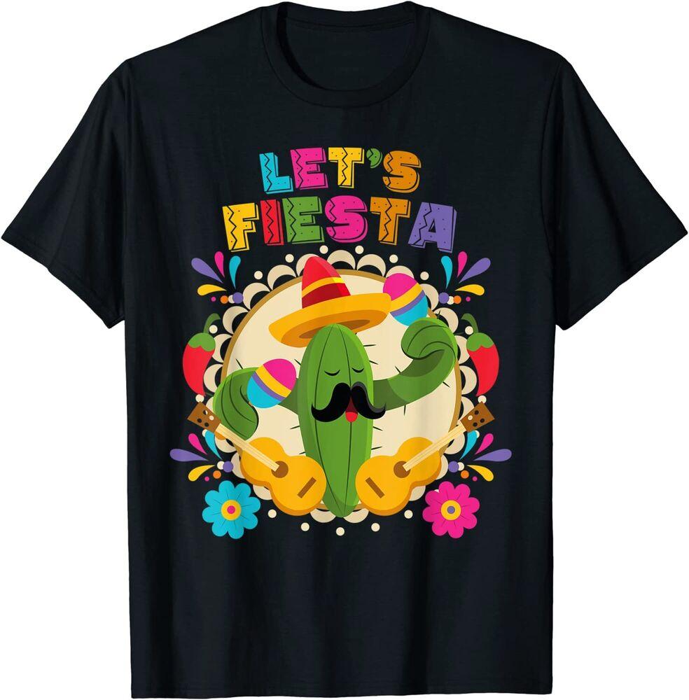 

Футболка унисекс Lets Fiesta Cinco De Mayo с гитарой Cactus Sombrero Maraca