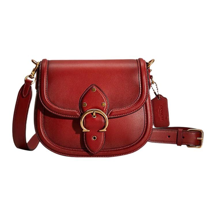 Coach Beat Leather Crossbody Bags Medium Women's Red CD006-B4SAR