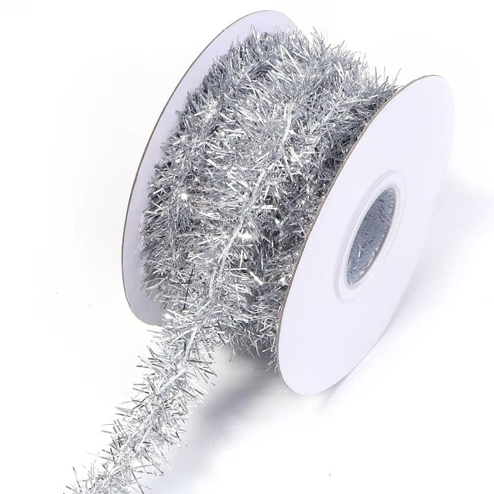 Glitter Finish Tinsel Ribbon Garland 10 Yards Length Foil Tinsel Garland Wedding Decoration