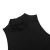 European & American Women's Winter Solid Slim Fit Round Neck Sleeveless Mini Dress
