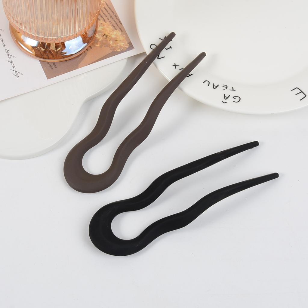 2 Pieces of Fashionable and Elegant U-Shaped Hair Clips, Hairpins, Bun Hair Clips, Hair Accessories for Women, Suitable for Parties, 