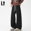 Izzue Herren Schwergewichtige Straight-Leg Sweatpants