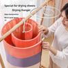 Spirals Drying Rack Round Rotating Space Saving Stainless Steel Bed Sheet Hanger Multi-functional Household Dorm Balcony Drying