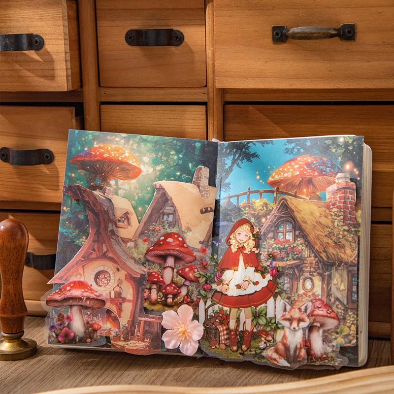 Sommernachtstraum Märchen Aufkleber: DIY Journal Dekoration