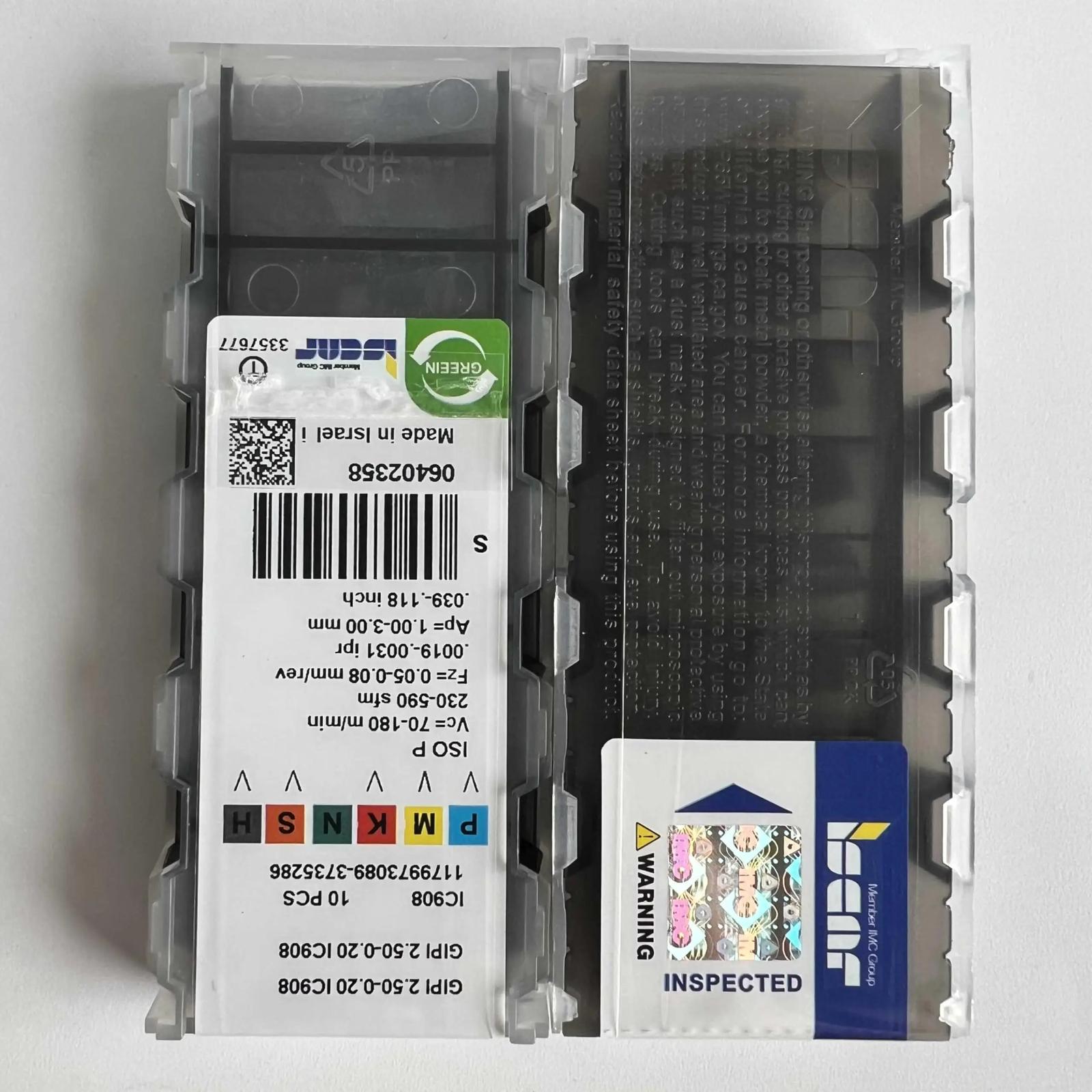 

GIPI2.50-0.20 IC908 Industrial indexable carbide inserts 10 Pcs
