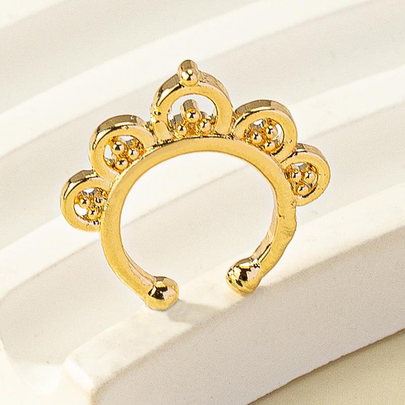 Butterfly Diamond U-Shaped Nose Clip - European & American Style, No Piercing Needed