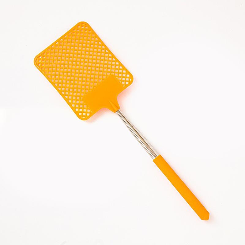 High Quality Fly Swatter Black Mosquito Swatter with Extendable Stainless Steel Handle for Versatile Use