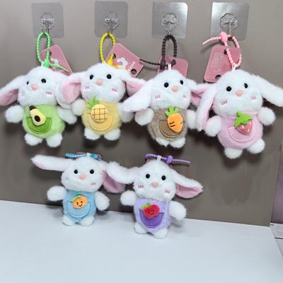 Moe Bunny Plüsch Schlüsselanhänger - Niedlicher Kaninchen Anhänger Tasche Charm Spielzeug Puppe