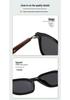 Retro Wood Grain Polarized Sunglasses with UV Protection