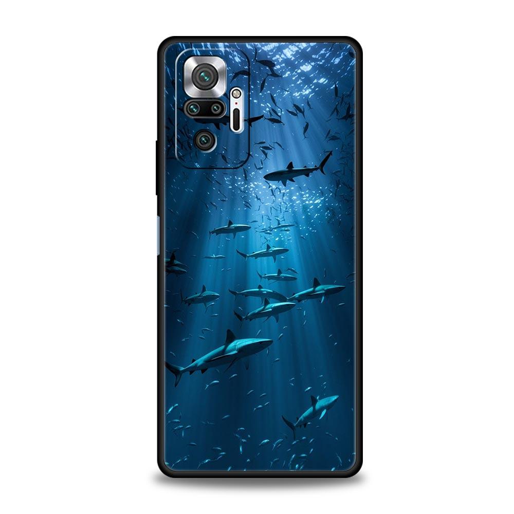 Shark Phone Case For Xiaomi Redmi Note 15 14 13 12 5G 11 10 Pro Plus 4G 9S 14C 13C 12C 10C Soft TPU Cover