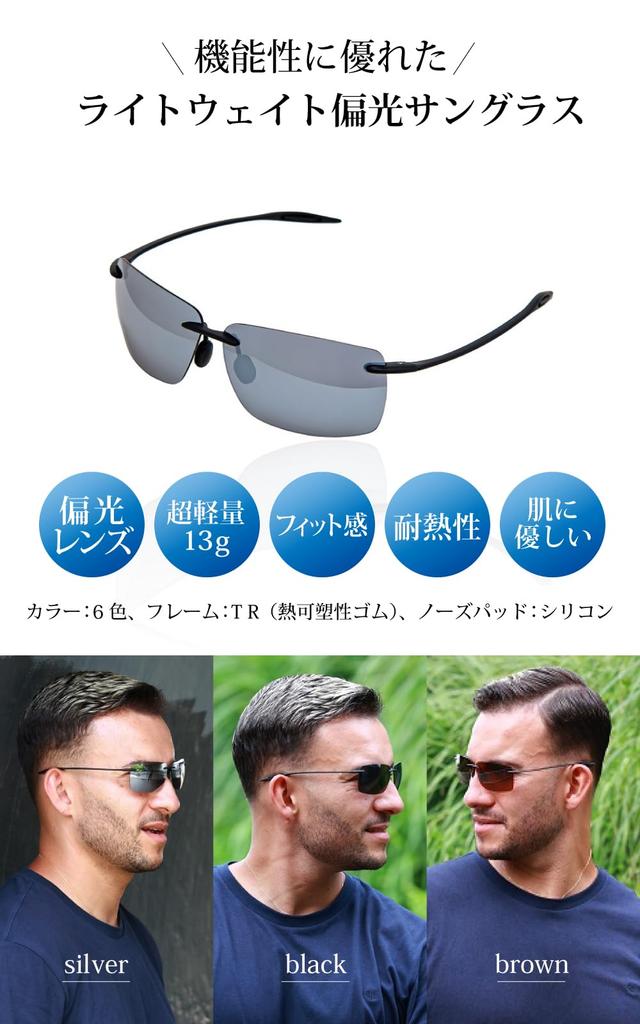 Valeria Lightweight 13g Sunglasses with Polarized Lenses and Hard Perfect for Sports and UV Black [High-End Ultra-Lightweight] Case, Outdoors,