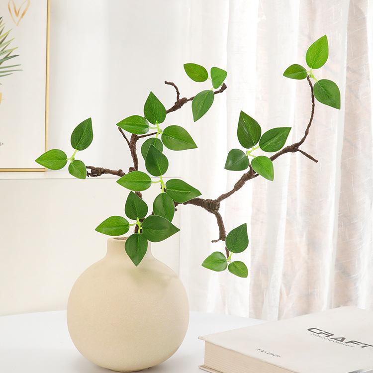 Indoor Artificial Green Plant Bouquet for Living Room and Dining Table Decoration