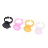 50Pcs Tattoo Pigment Ink Ring Cup Holder With Lid Cover Cap For Microblading